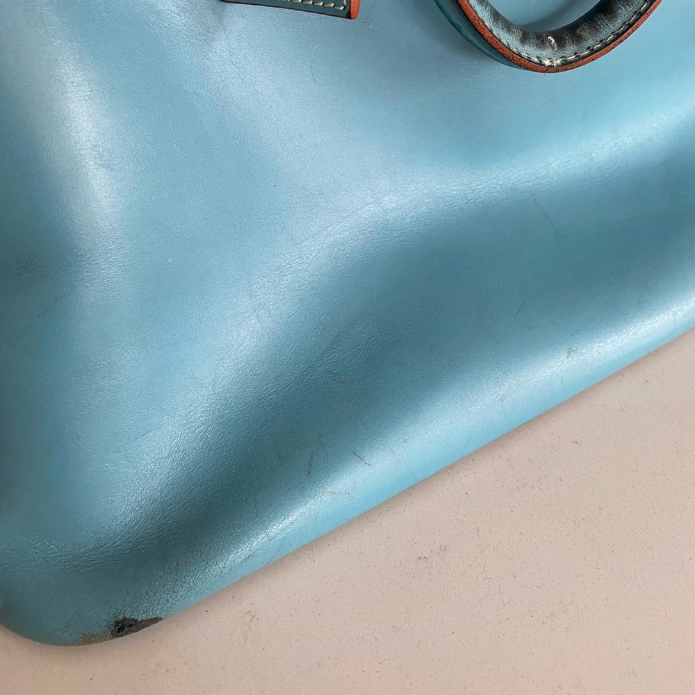 Boldrini Baby Blue Leather shoulder bag - Picture 11 of 12